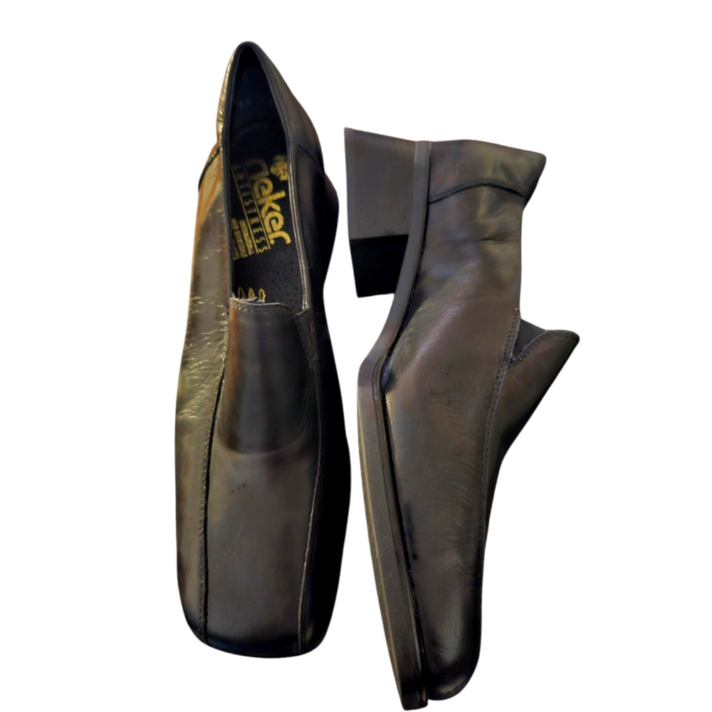 💖Rieker Black Leather Shoes